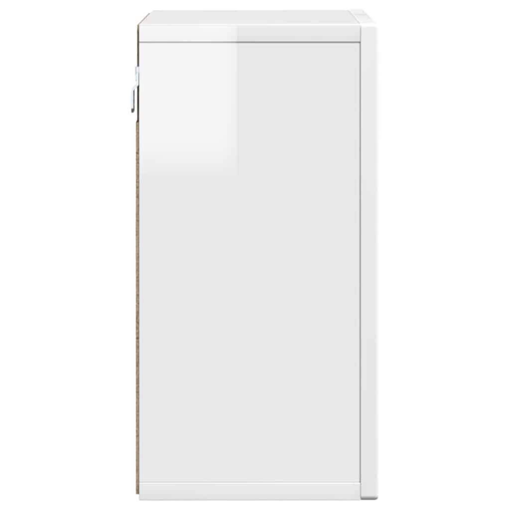 Závěsná Skříňka Elst Bílá S Vysokým Leskem 60 X 20 X 40 Cm