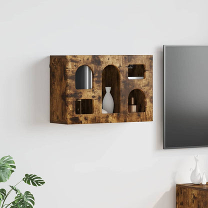 Závěsná Skříňka S Policí Elst Kouřový Dub 60 X 20 X 40 Cm