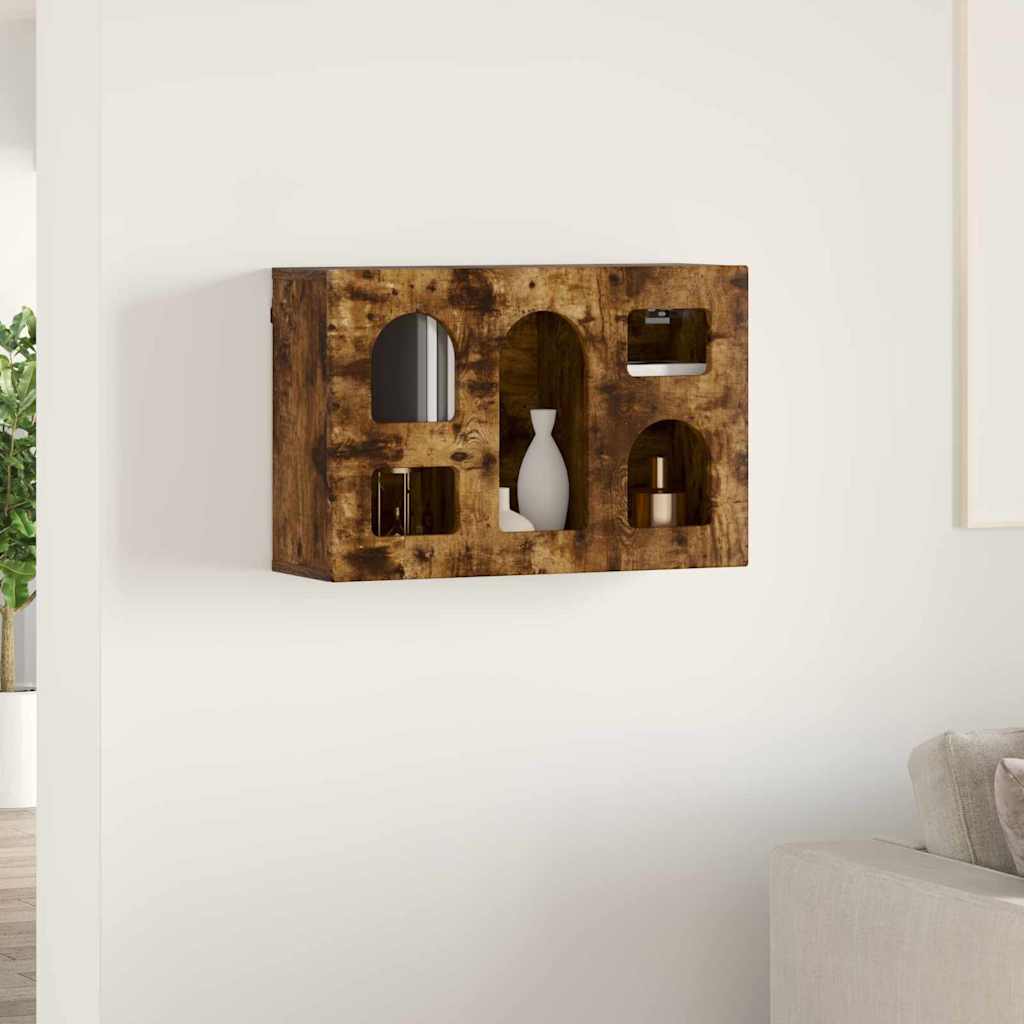 Závěsná Skříňka S Policí Elst Kouřový Dub 60 X 20 X 40 Cm