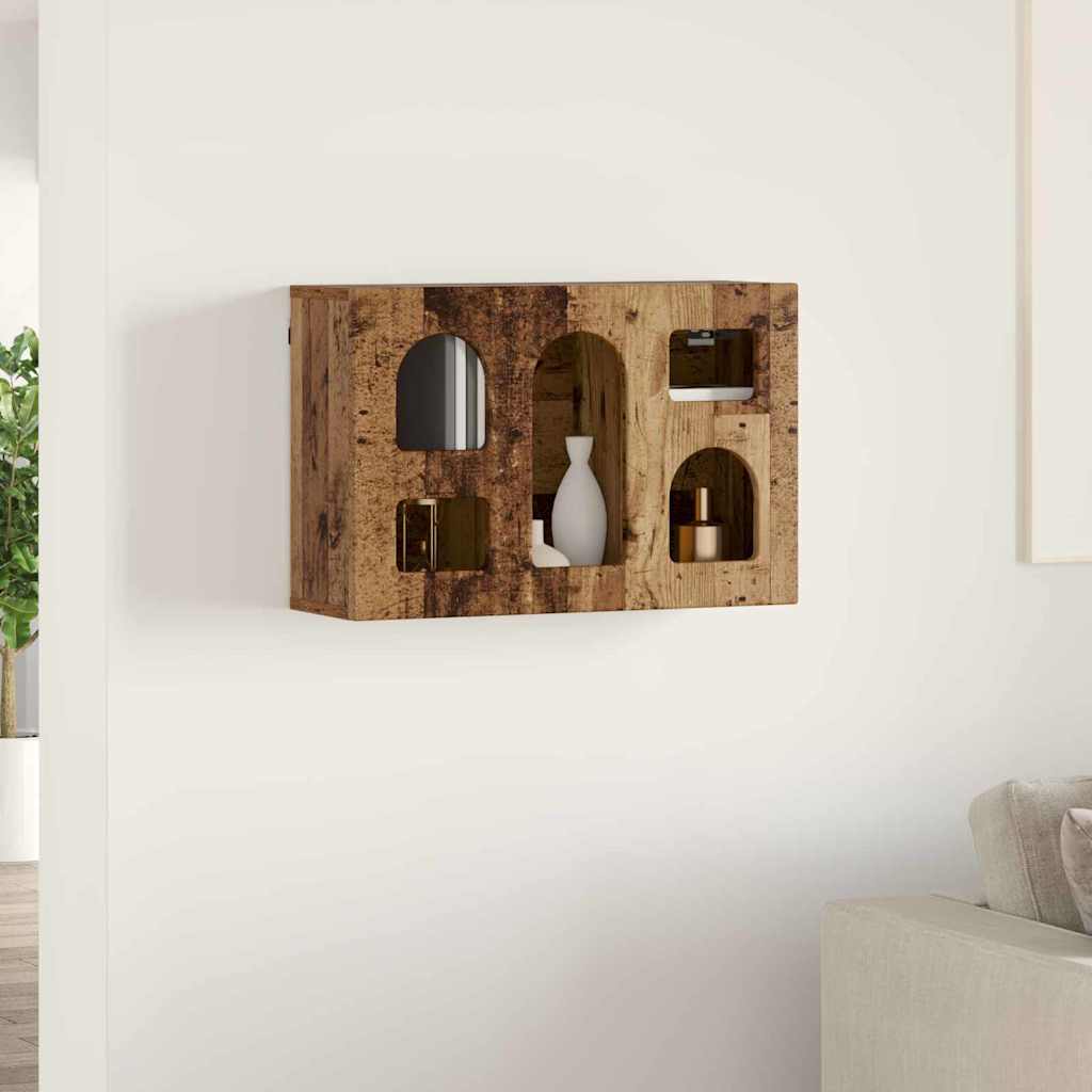 Závěsná Skříňka S Policí Elst Staré Dřevo 60 X 20 X 40 Cm