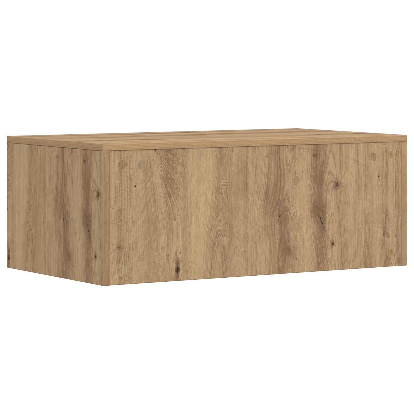 Nástěnný Stolek Artisanový Dub Kompozitní Dřevo 80 X 45 X 30 Cm