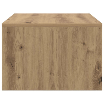 Nástěnný Stolek Artisanový Dub Kompozitní Dřevo 80 X 45 X 30 Cm