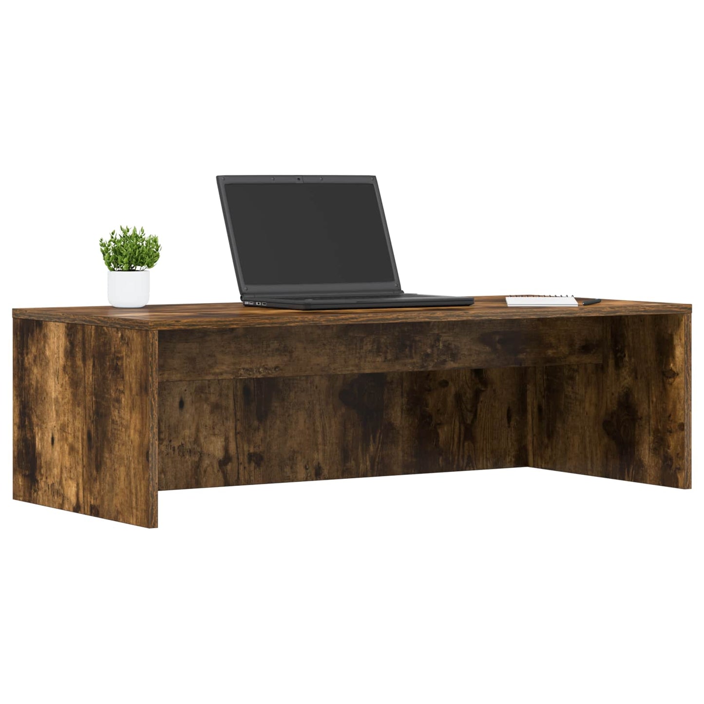 Nástěnný Stolek Kouřový Dub Kompozitní Dřevo 100 X 45 X 30 Cm