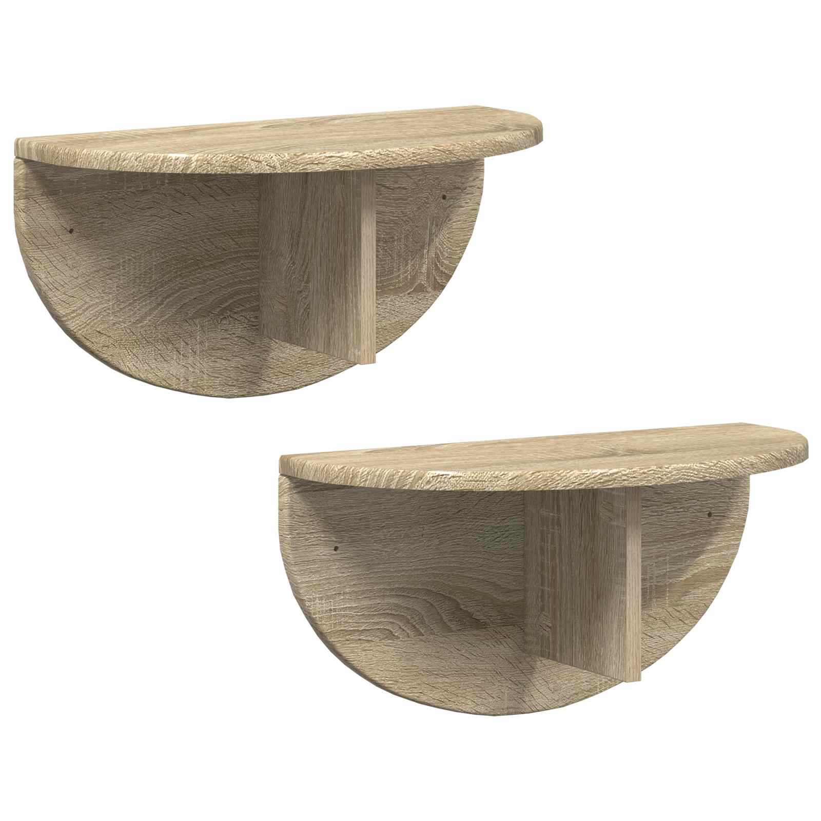 Nástěnná Polička Nástěnná Montáž 2 Pcs Sonoma Dub