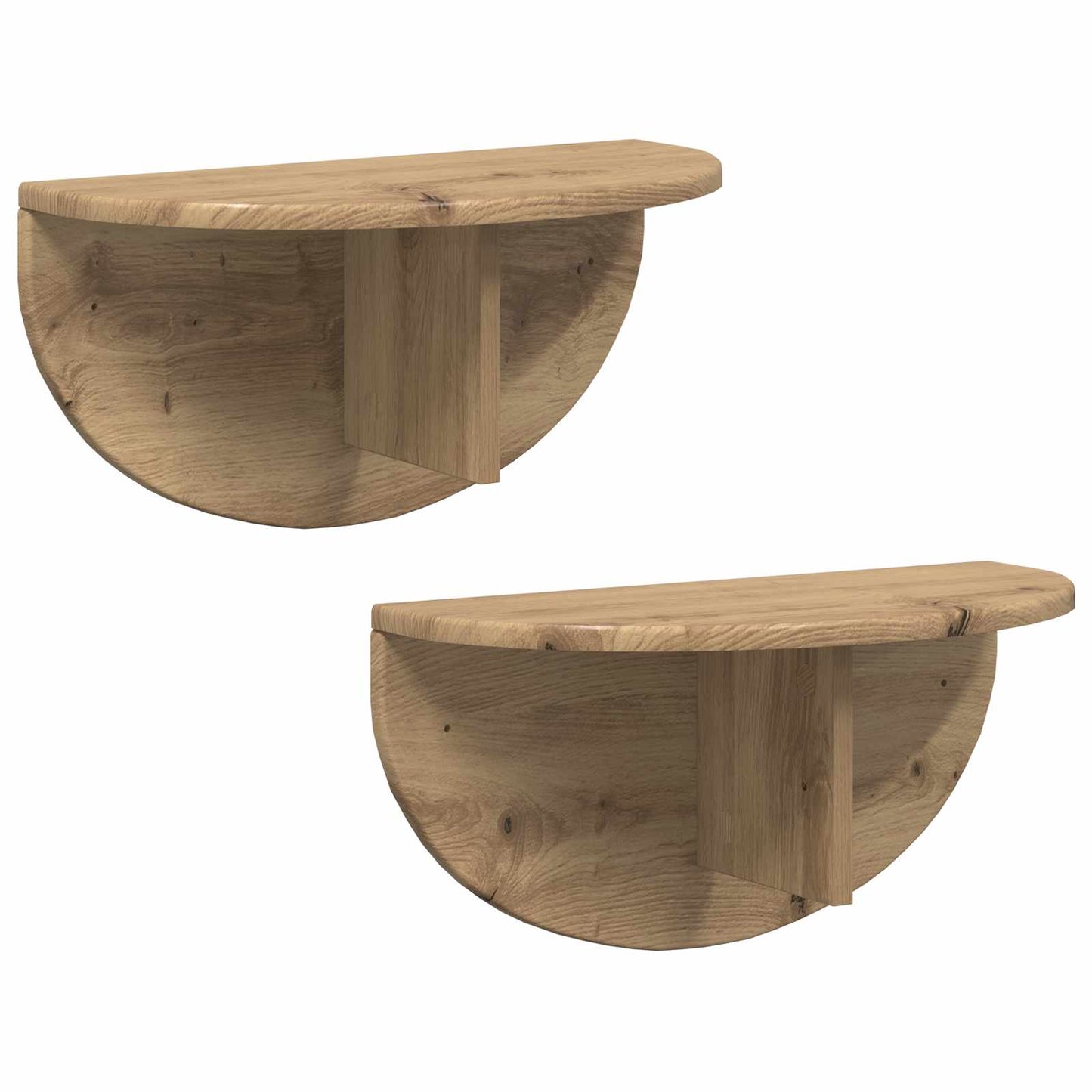 Nástěnná Polička Nástěnná Montáž 2 Pcs Artisanový Dub