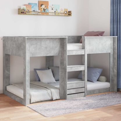Rám Postele Betonově Šedá 75 X 190 Cm Kompozitní Dřevo