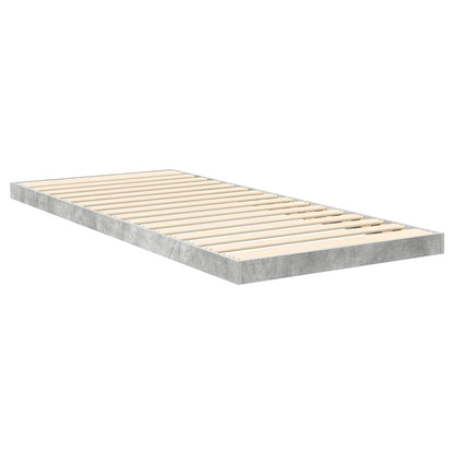Rám Postele Betonově Šedá 75 X 190 Cm Kompozitní Dřevo