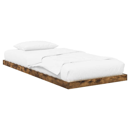 Rám Postele Kouřový Dub 75 X 190 Cm Kompozitní Dřevo