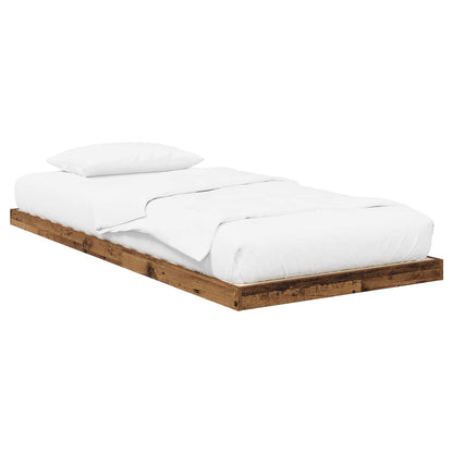 Rám Postele Staré Dřevo 75 X 190 Cm Kompozitní Dřevo
