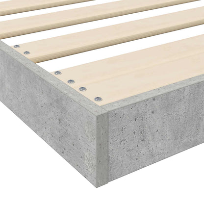 Rám Postele Betonově Šedá 90 X 190 Cm Kompozitní Dřevo