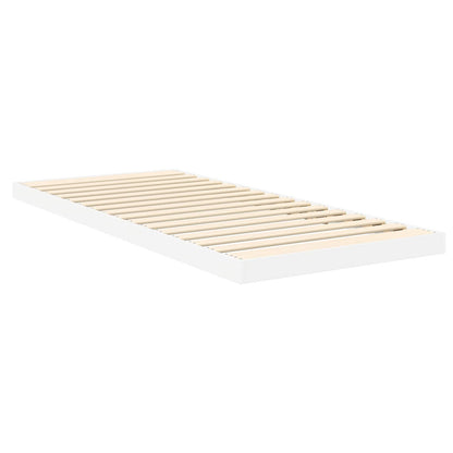 Rám Postele Bílá 80 X 200 Cm Kompozitní Dřevo
