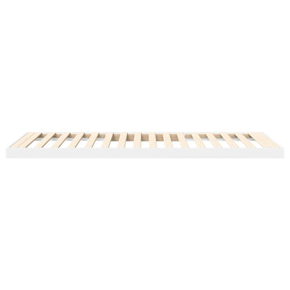 Rám Postele Bílá 80 X 200 Cm Kompozitní Dřevo