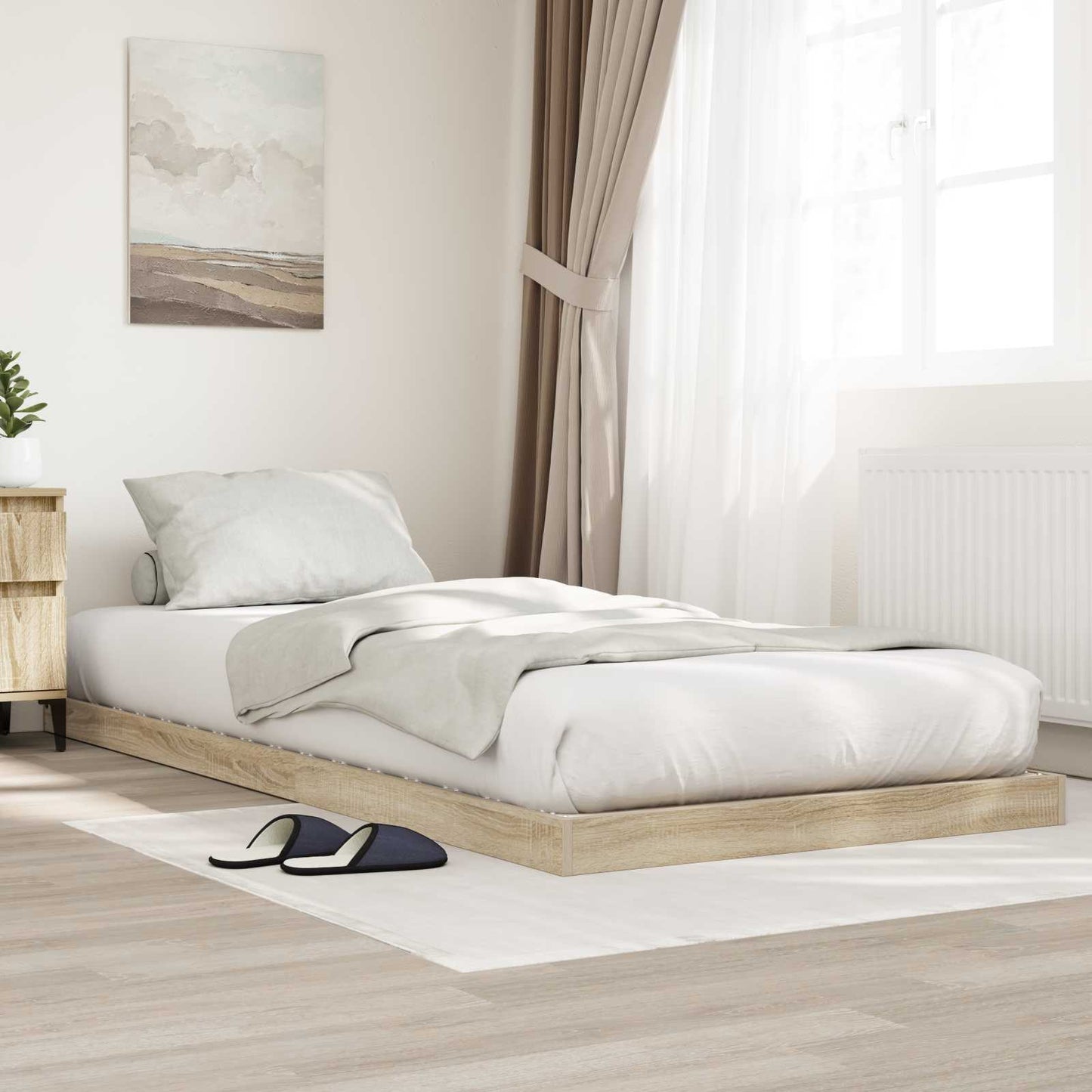 Rám Postele Sonoma 80 X 200 Cm Kompozitní Dřevo