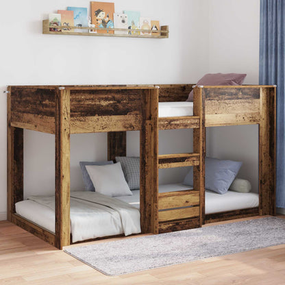 Rám Postele Staré Dřevo 80 X 200 Cm Kompozitní Dřevo