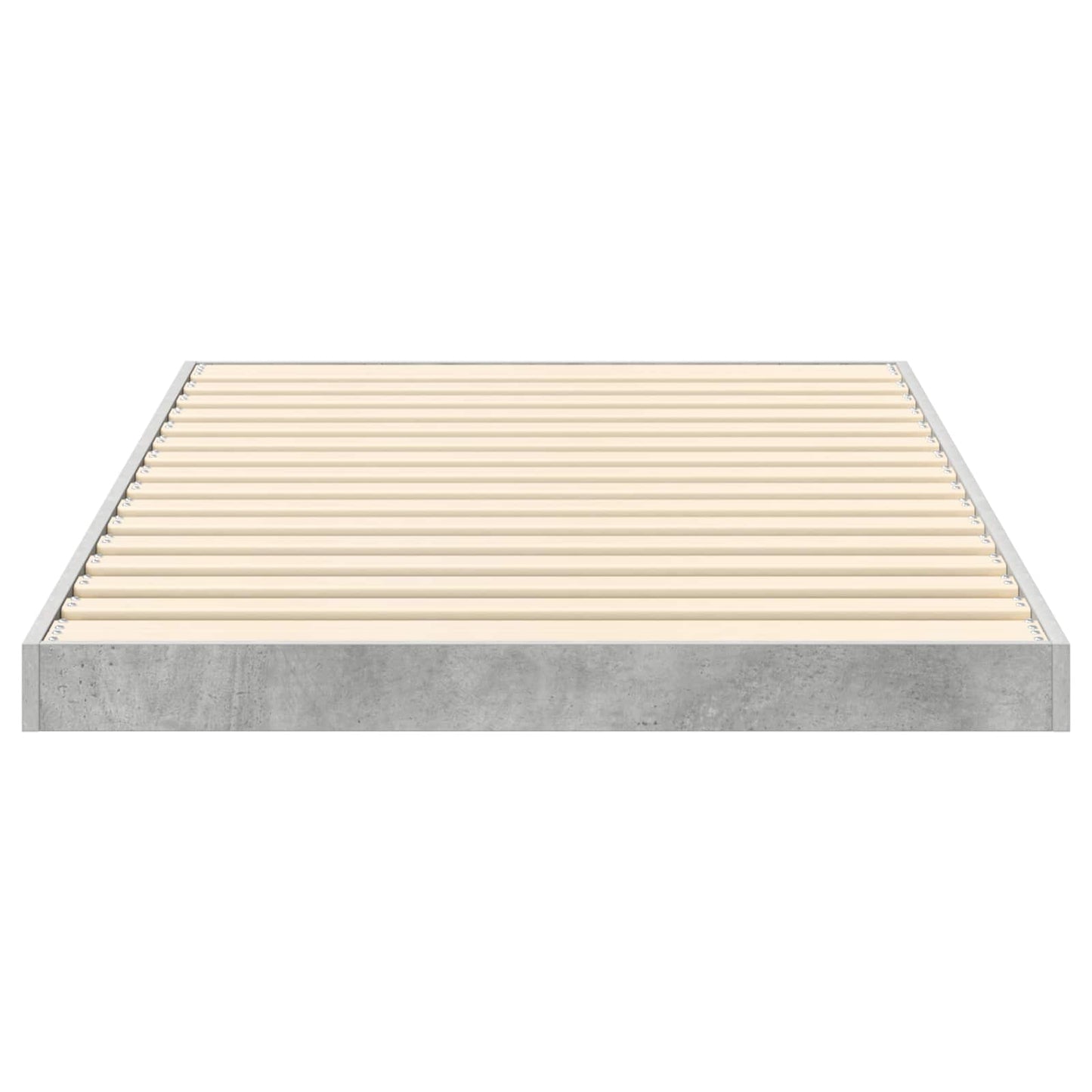 Rám Postele Betonově Šedá 90 X 200 Cm Kompozitní Dřevo