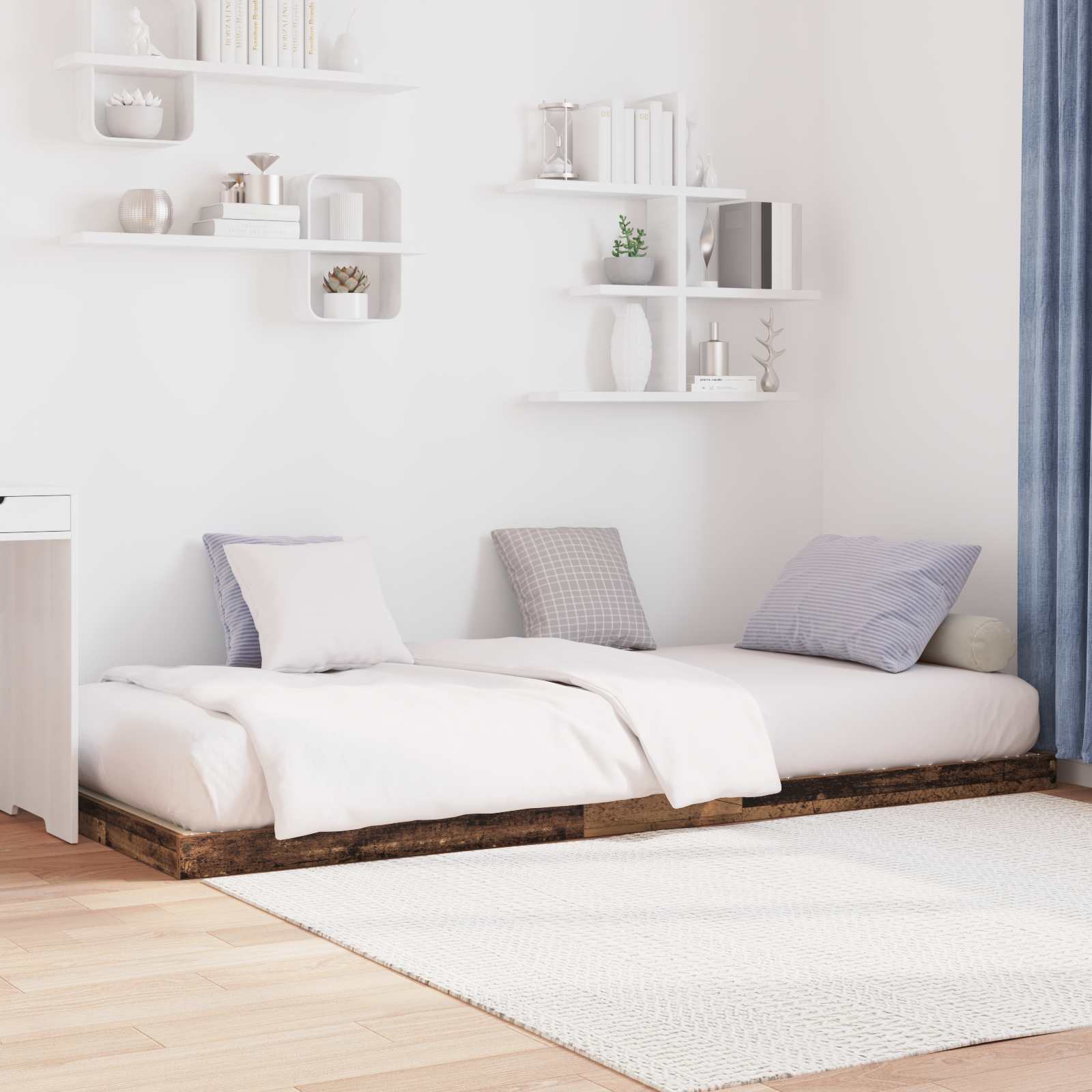 Rám Postele Staré Dřevo 100 X 200 Cm Kompozitní Dřevo