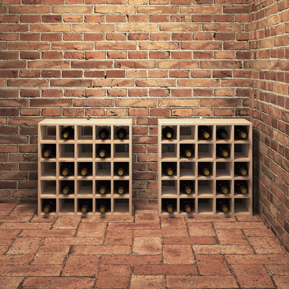 Stojan Na Víno 2 Pcs Přírodní 56 X 25 X 56 Cm