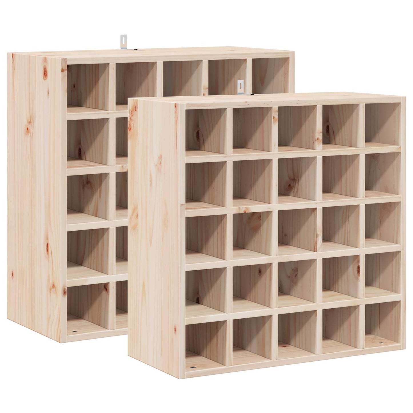 Stojan Na Víno 2 Pcs Přírodní 56 X 25 X 56 Cm