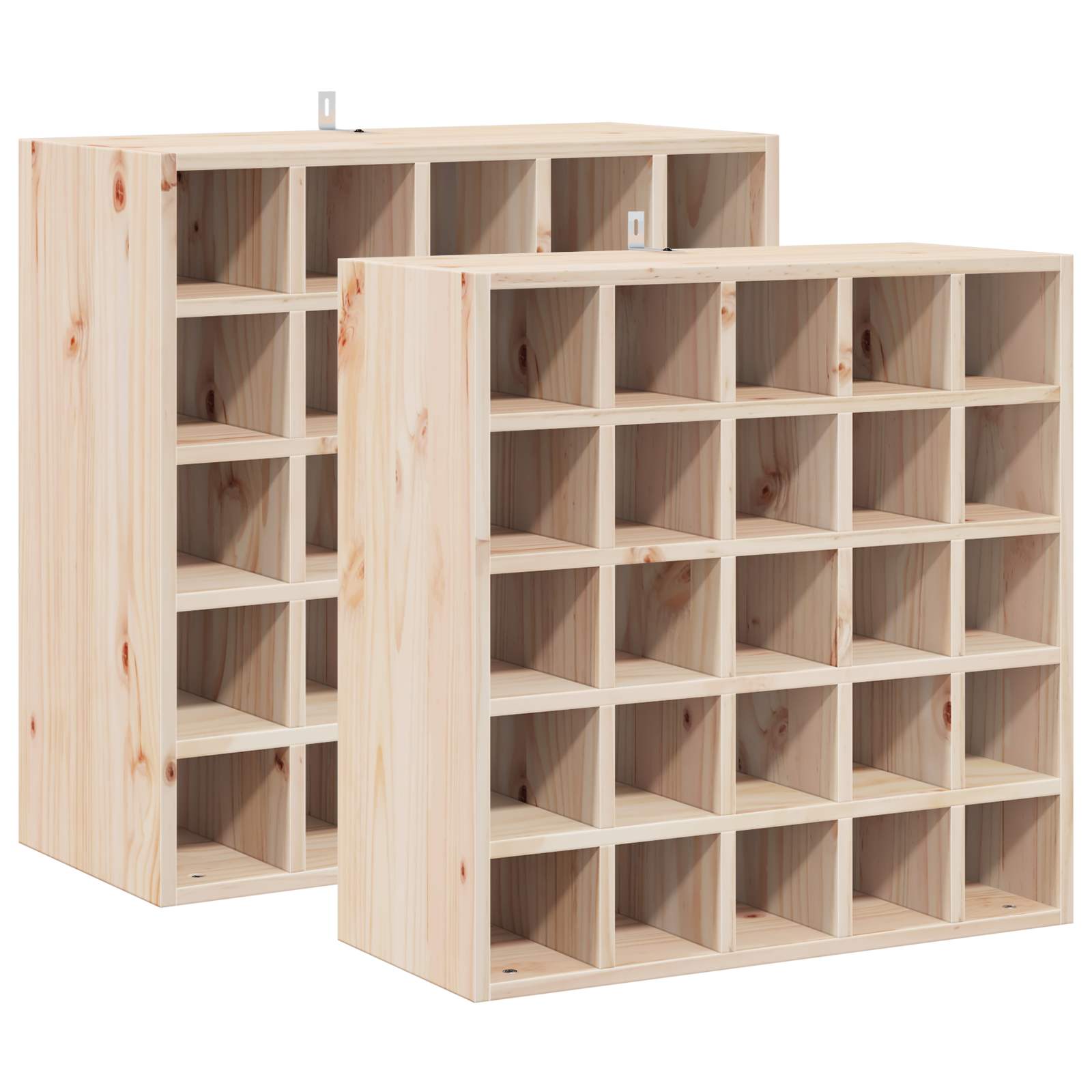 Stojan Na Víno 2 Pcs Přírodní 56 X 25 X 56 Cm