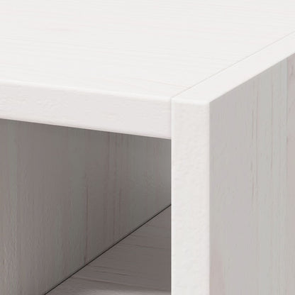 Stojan Na Víno 2 Pcs Bílá 56 X 25 X 56 Cm Masivní Borové Dřevo