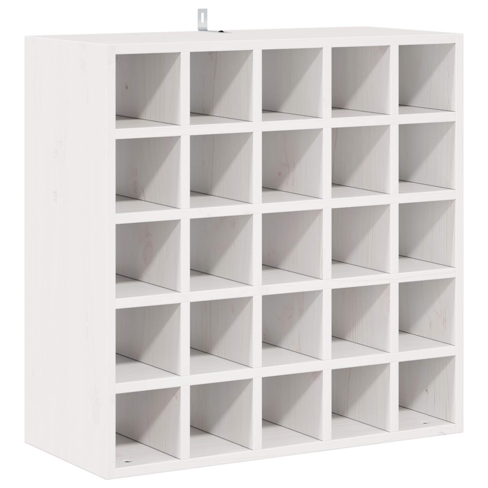 Stojan Na Víno 2 Pcs Bílá 56 X 25 X 56 Cm Masivní Borové Dřevo