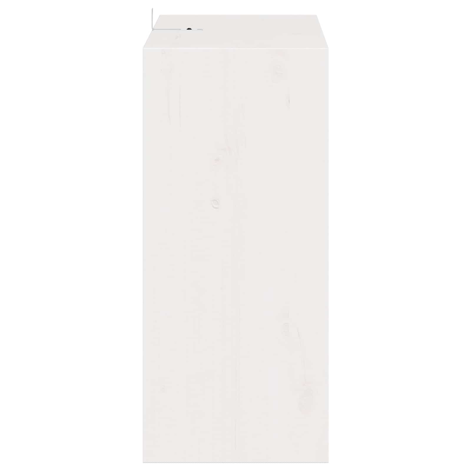 Stojan Na Víno 2 Pcs Bílá 56 X 25 X 56 Cm Masivní Borové Dřevo