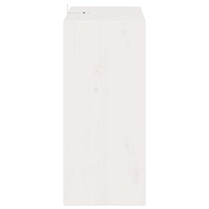 Stojan Na Víno 2 Pcs Bílá 56 X 25 X 56 Cm Masivní Borové Dřevo