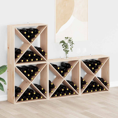 Stojan Na Víno 4 Pcs Přírodní 62 X 25 X 62 Cm