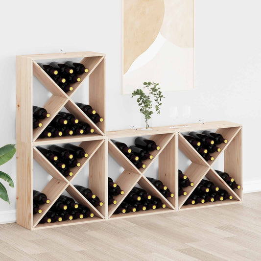 Stojan Na Víno 4 Pcs Přírodní 62 X 25 X 62 Cm