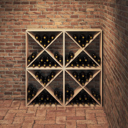 Stojan Na Víno 4 Pcs Přírodní 62 X 25 X 62 Cm
