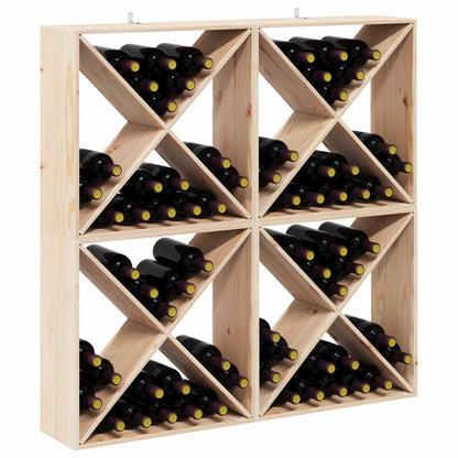 Stojan Na Víno 4 Pcs Přírodní 62 X 25 X 62 Cm