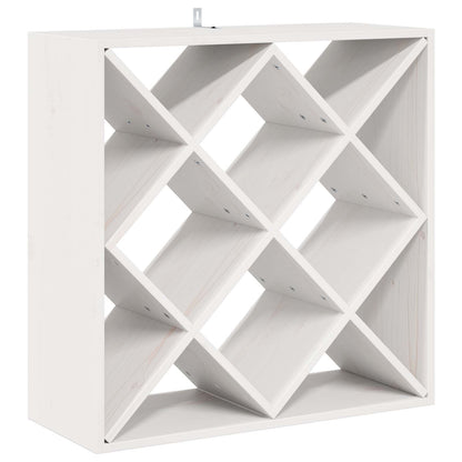 Stojan Na Víno 2 Pcs Bílá 62 X 25 X 62 Cm Masivní Borové Dřevo