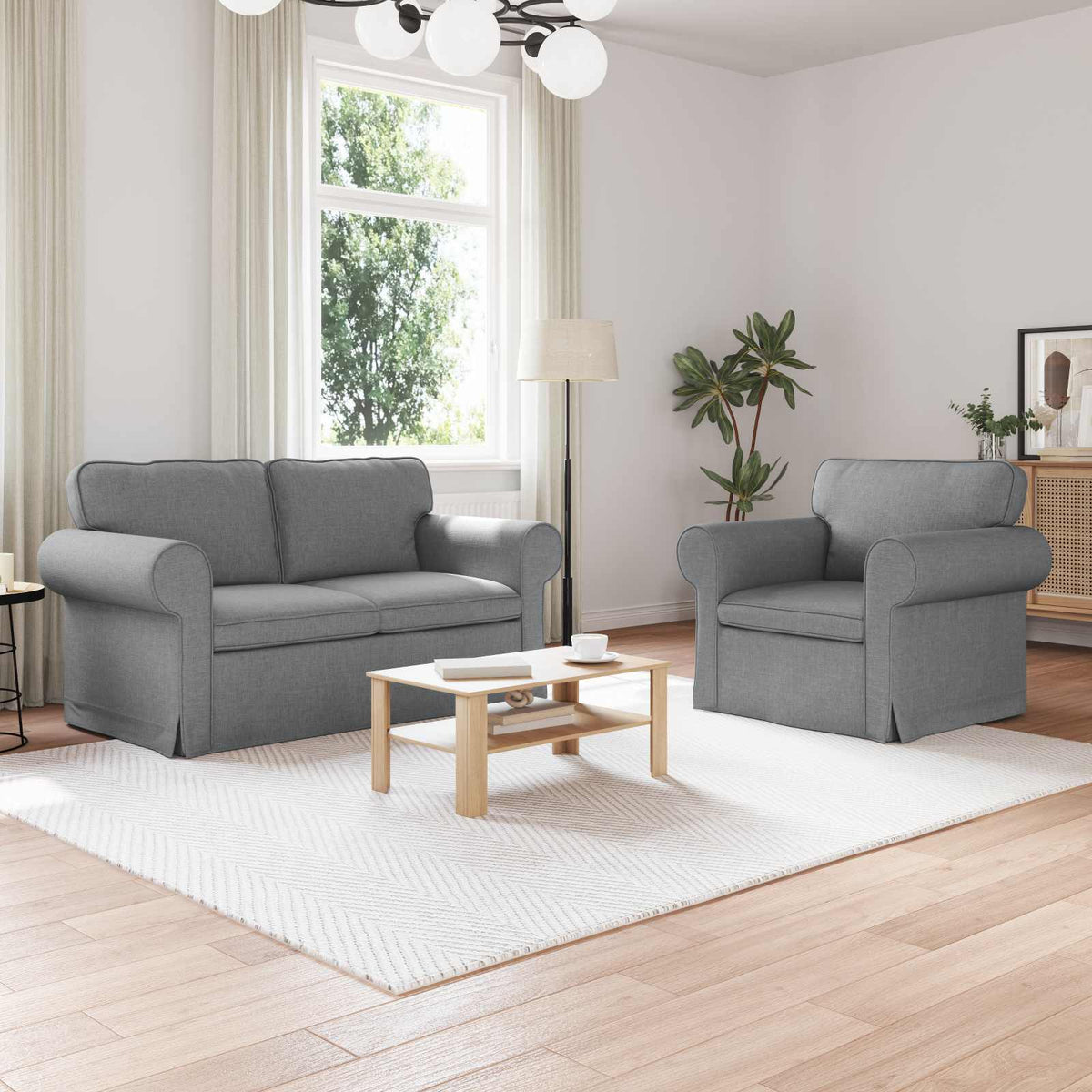 Set Pohovek 2 Ks Textil