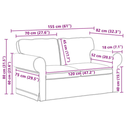 Set Pohovek 2 Ks Textil