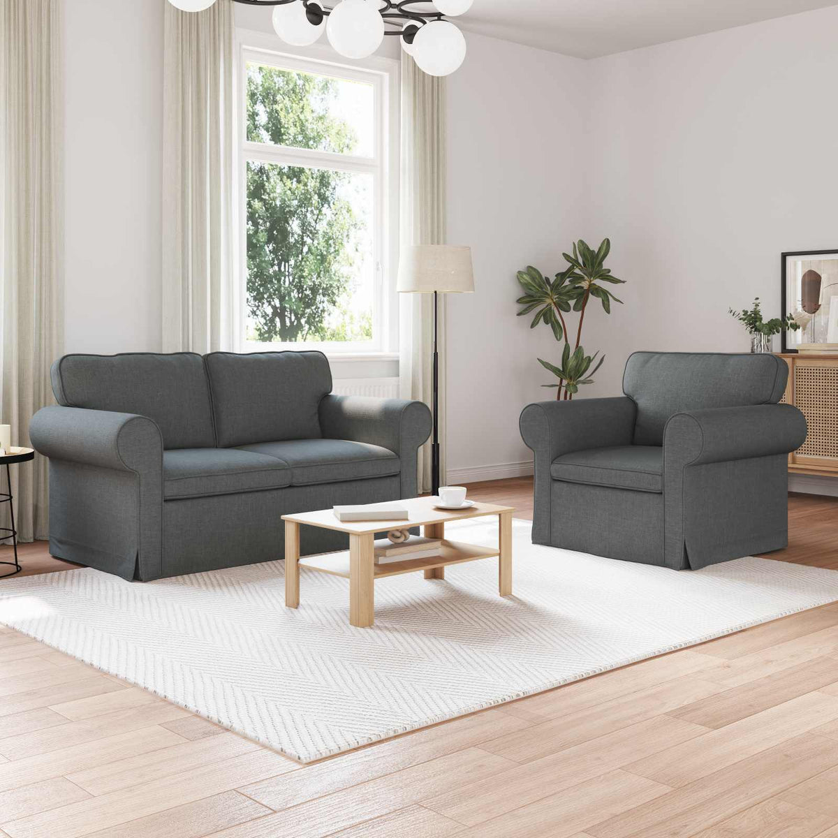 Set Pohovek 2 Ks Textil