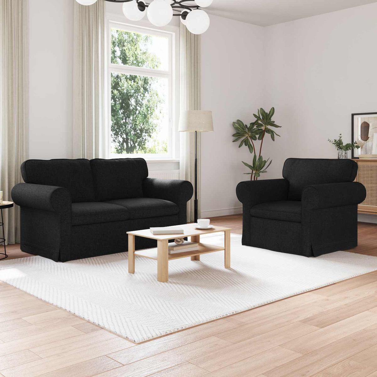 Set Pohovek 2 Ks Textil