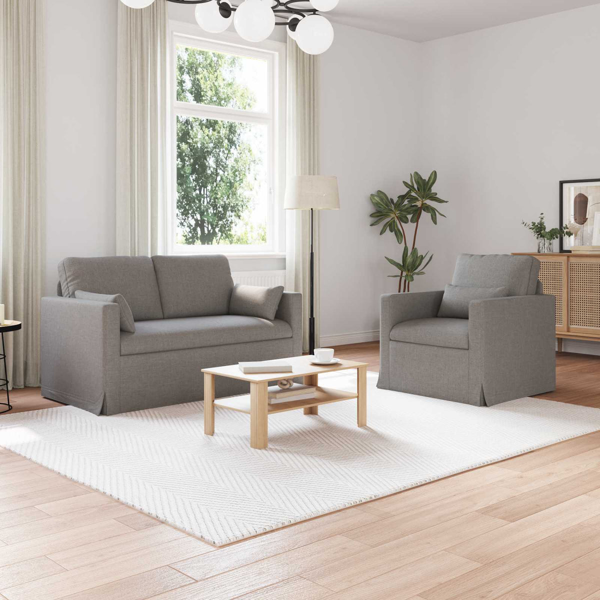 Set Pohovek 2 Ks Textil
