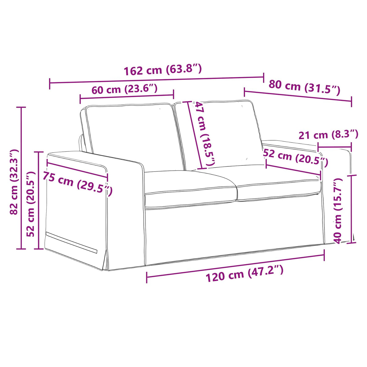 Set Pohovek 2 Ks Textil