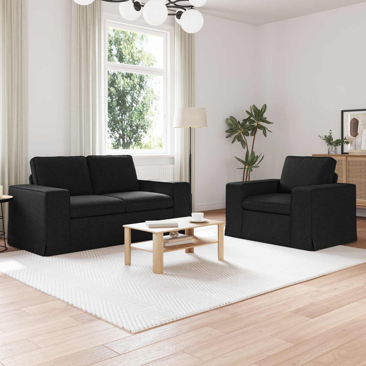 Set Pohovek 2 Ks Textil