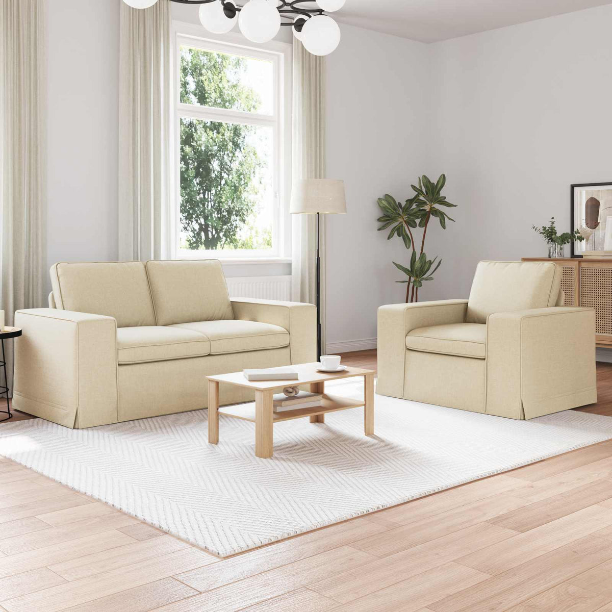Set Pohovek 2 Ks Textil