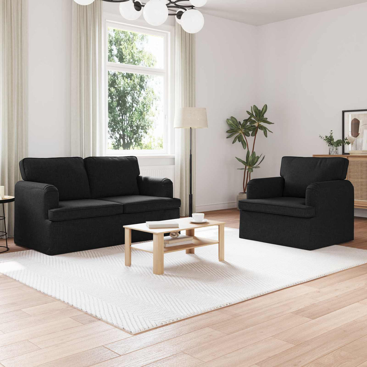 Set Pohovek 2 Ks Textil