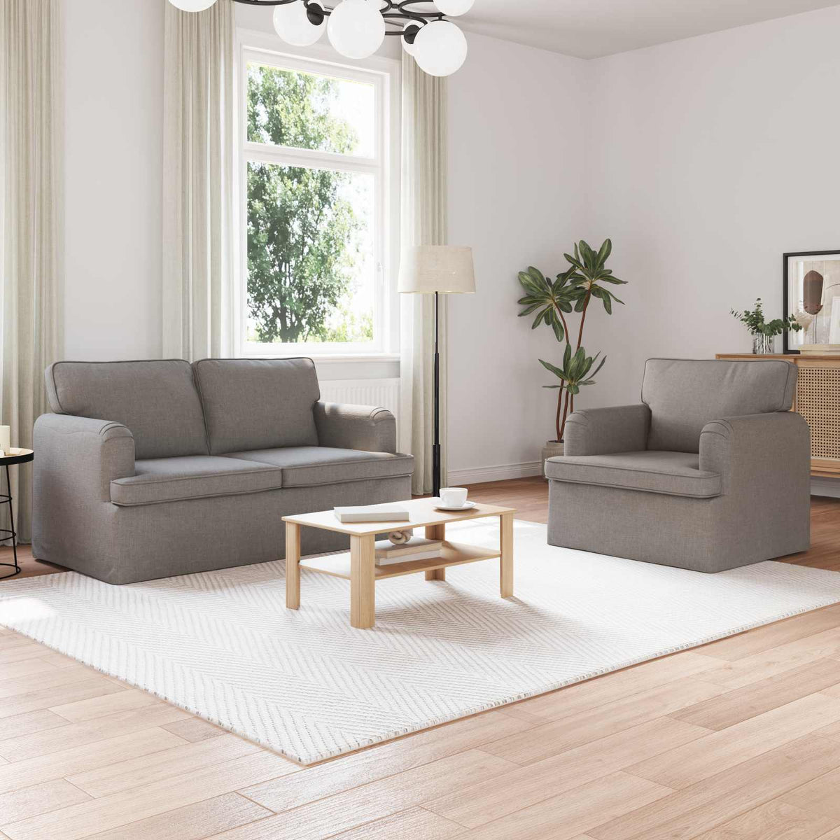 Set Pohovek 2 Ks Textil