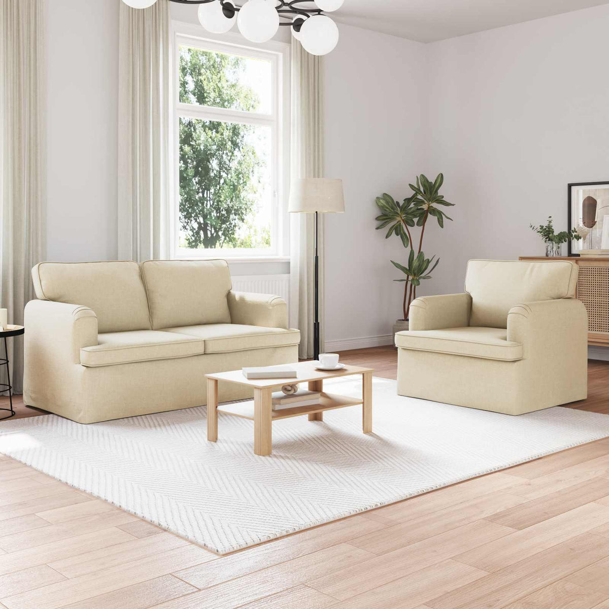 Set Pohovek 2 Ks Textil