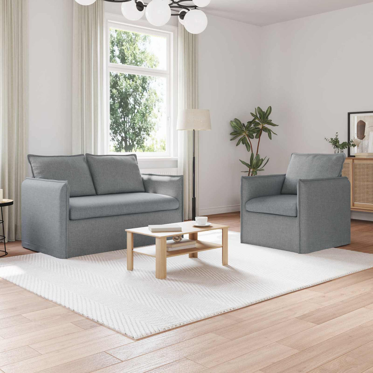 Set Pohovek 2 Ks Textil