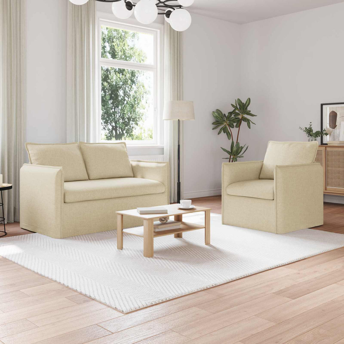 Set Pohovek 2 Ks Textil