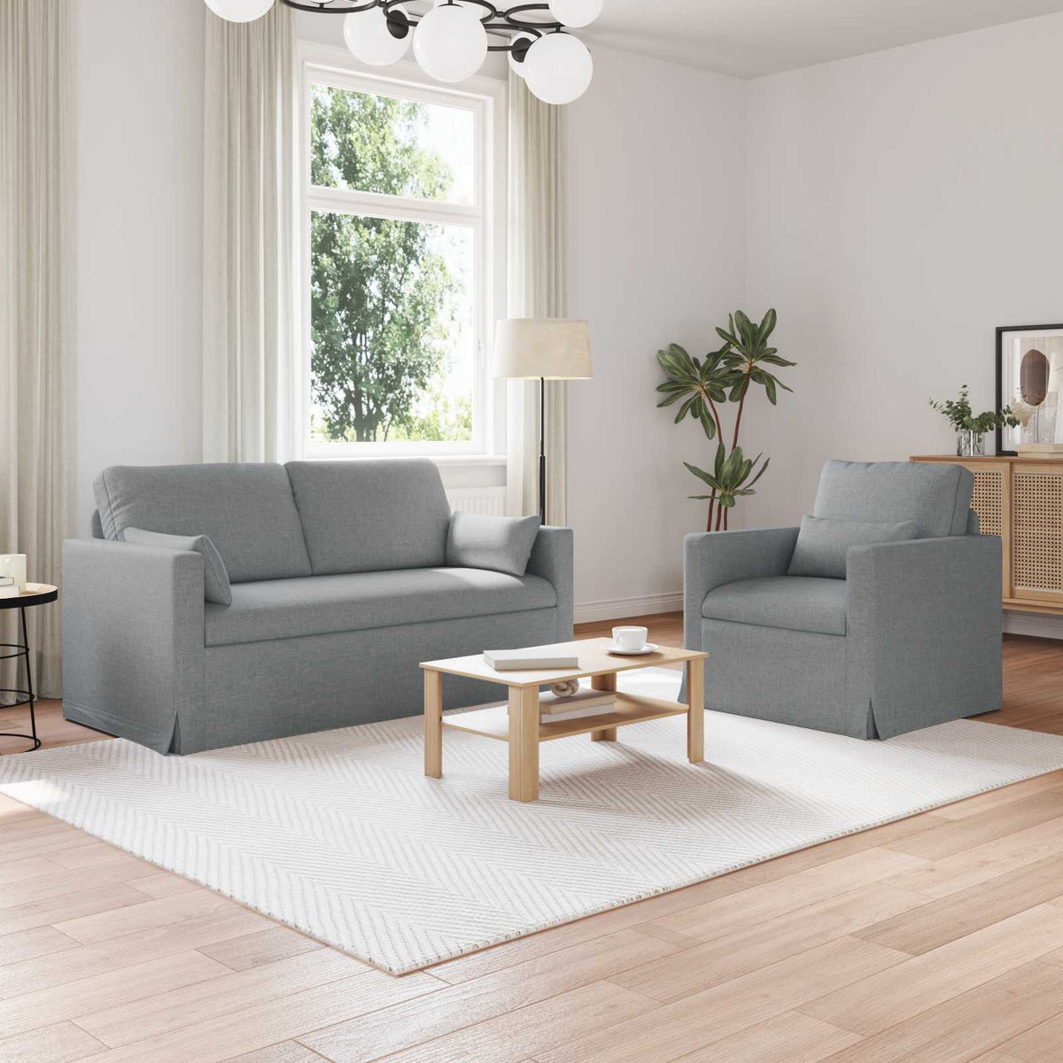 Set Pohovek 2 Ks Textil