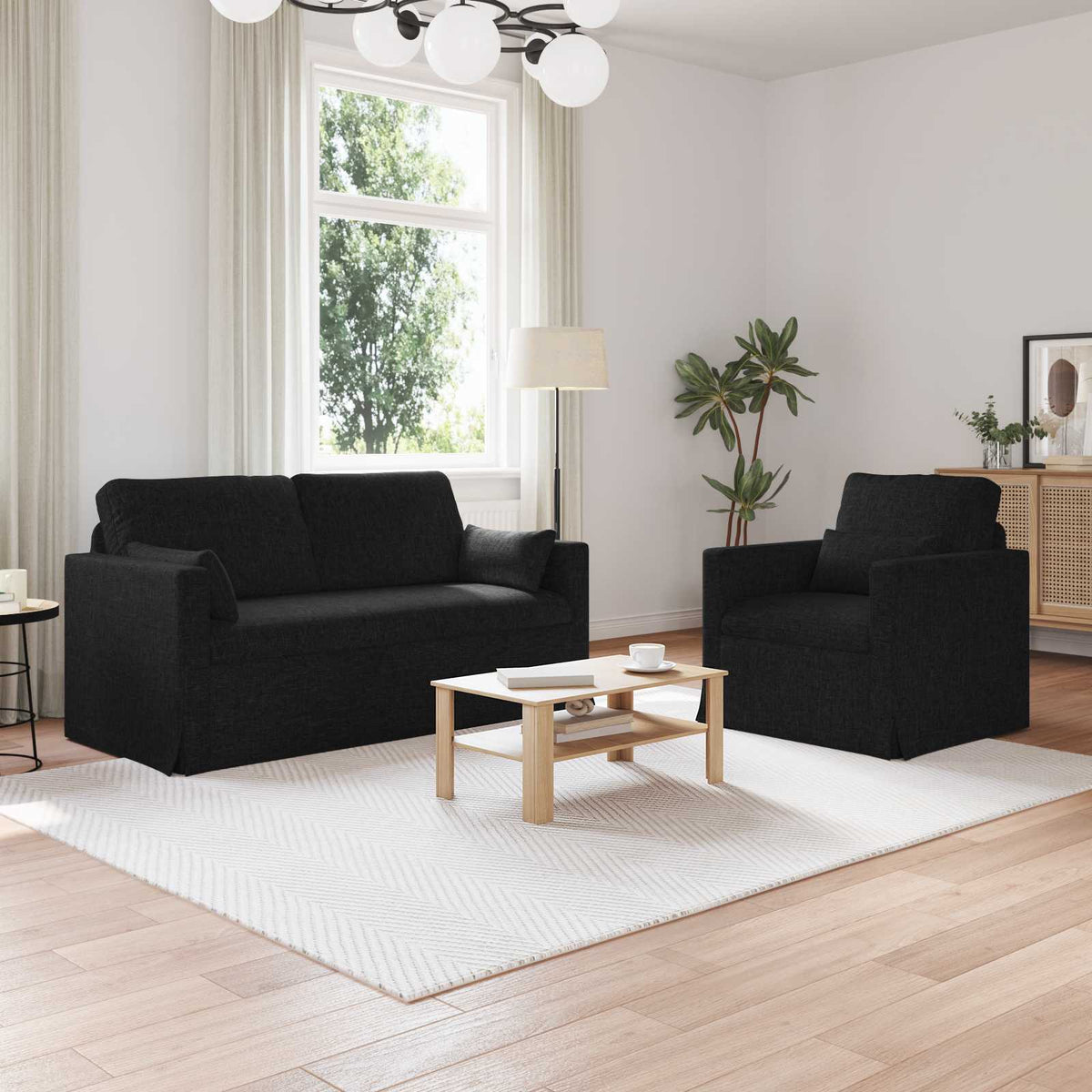 Set Pohovek 2 Ks Textil