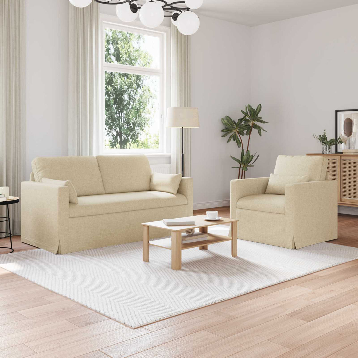 Set Pohovek 2 Ks Textil