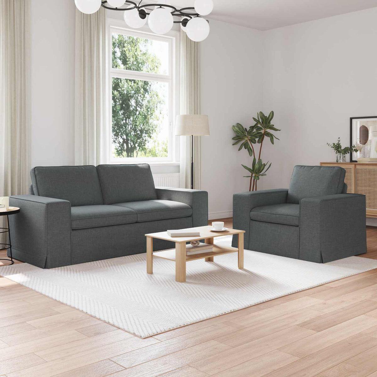 Set Pohovek 2 Ks Textil