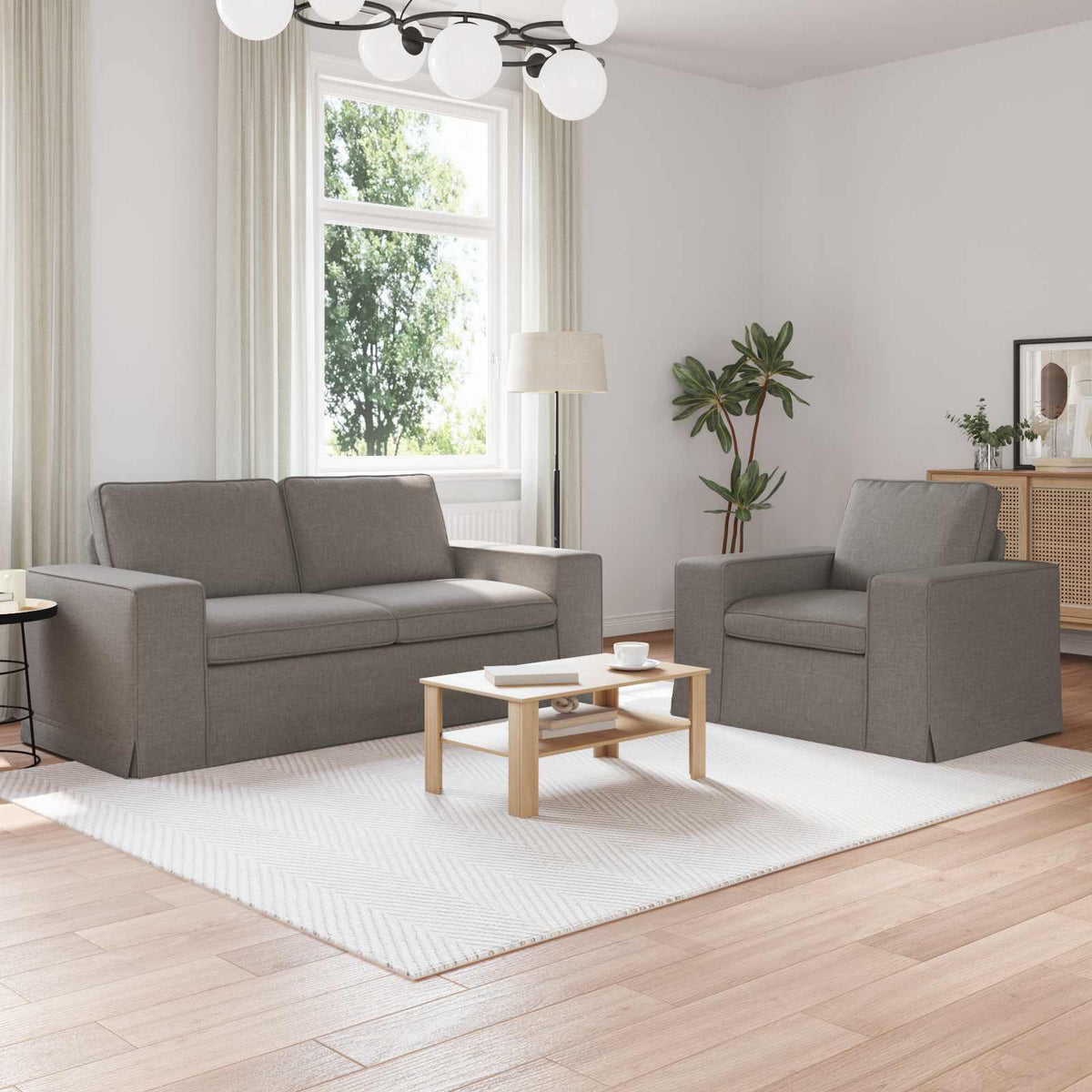 Set Pohovek 2 Ks Textil